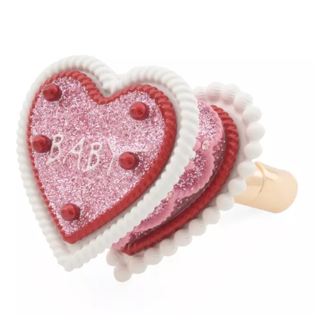 Betsey Johnson Baby Cakes Heart Surprise Ring Rare Find New With Tags